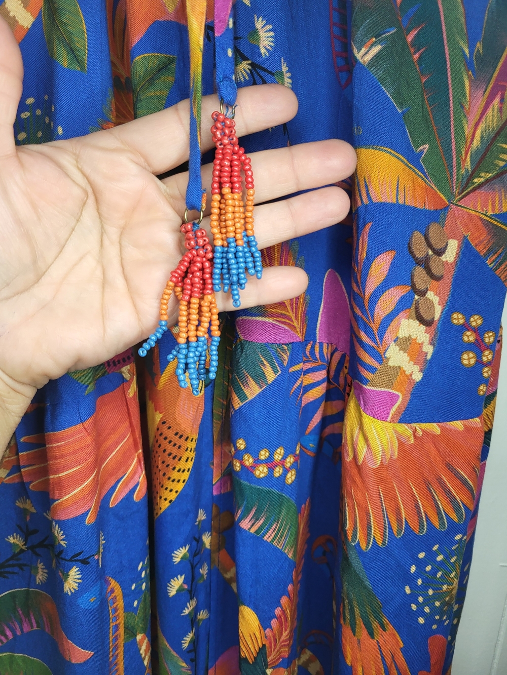 FARM Rio Macaw Party Cover Up Macaw Party Blue - Picture 4 of 12